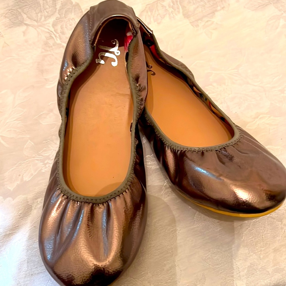 J Crew Metallic Ballet Flat (Brand New)